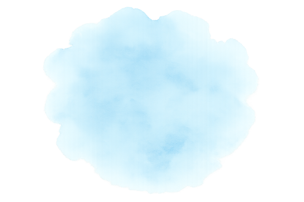 Blue watercolor decoration